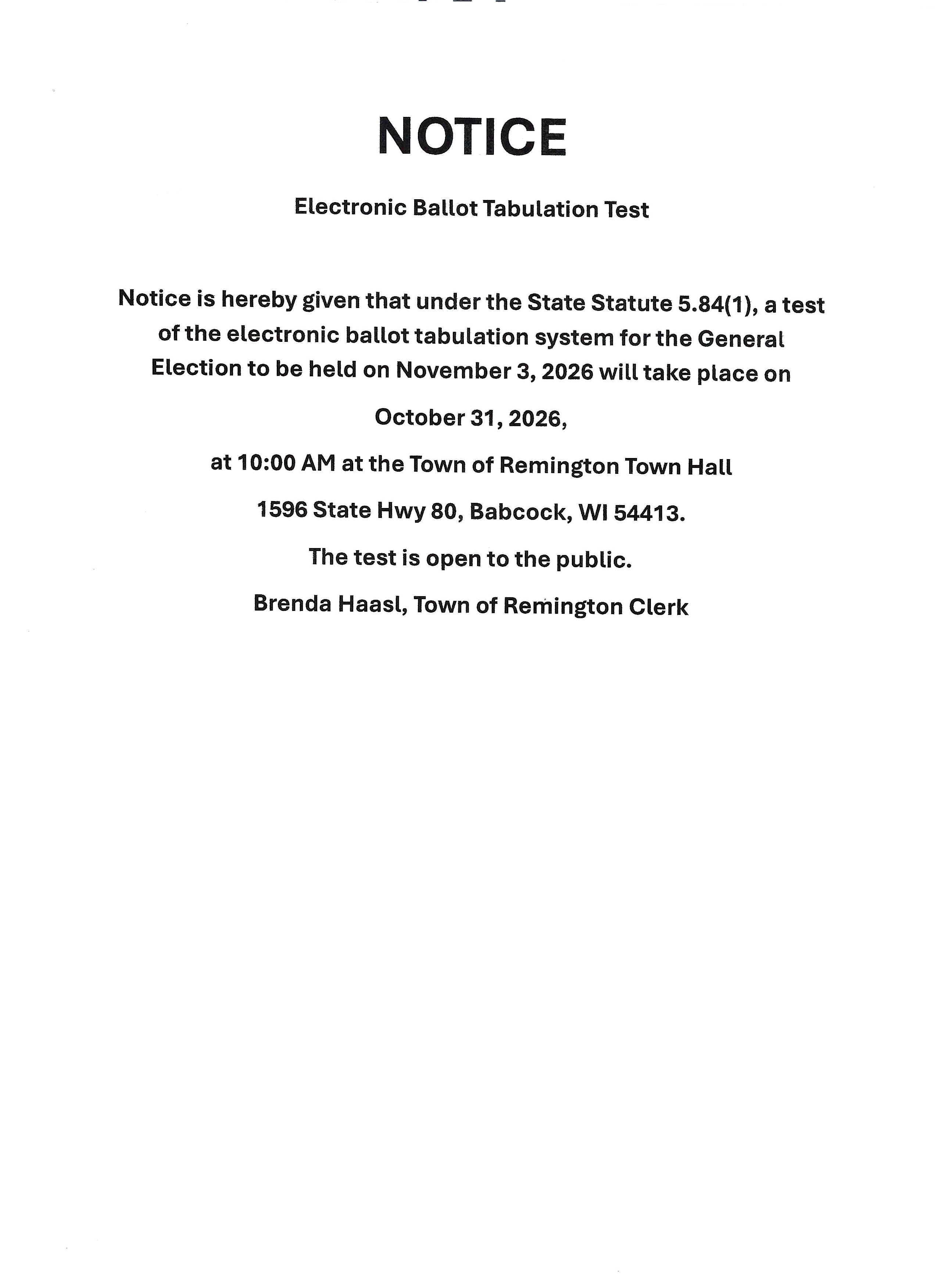 Tabulation Test
